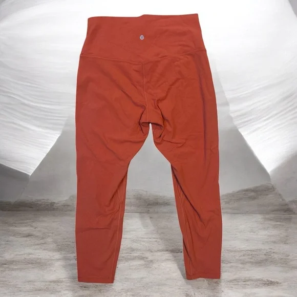 Lululemon Align High-Rise Crop Leggings Sz 12 | Rust / Terracotta | MSRP $88 - Picture 2 of 4